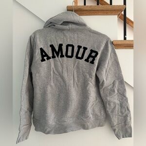 Zadig & Voltaire Gray Zip-Up Hoodie